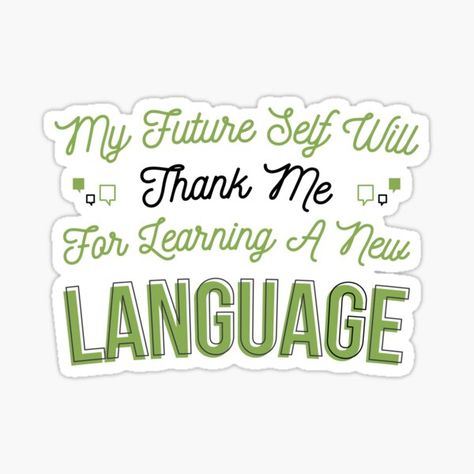 Learning New Language Aesthetic, Learning Languages Aesthetic, Therapy Prints, Language Learning Aesthetic, Language Stickers, Alice In Wonderland Photography, Learning Routine, Printables Stickers, My Future Self