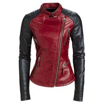 Jackets & Coats Cheap For Women Fashion Online Sale | DressLily.com Moda Steampunk, Biker Chic, Lambskin Leather Jacket, Real Leather Jacket, Genuine Leather Jackets, Biker Style, Leather Jackets Women, Outfit Casual, Jacket Style