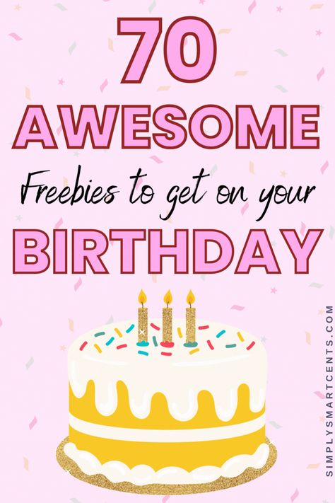 Curious to know how to get free stuff on your birthday? We all love a birthday freebie! Check out this incredible list of birthday freebies so you can get free beauty products, free stuff for your kids, free food, Starbucks, coffees and more. You don’t want to miss out on these tips for stores that give out birthday discounts, freebies and treats! #birthdayfreebies #savemoney How To Get Birthday Freebies, List Of Birthday Freebies, Freebies On Birthday, Free Stuff On Your Birthday List, Things You Can Get For Free On Your Bday, Lululemon Birthday Freebie, Places To Go To Get Free Stuff On Your Birthday, Free Birthday Freebies, Free Birthday Places