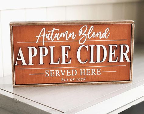 Apple Cider or Hot chocolate Round Wood sign Pumpkin Spice | Etsy Apple Cider Sign, Autumn Orange Color, Apple Cider Bar, Antique Glaze, Cider Bar, Thanksgiving Inspiration, Autumn Orange, Apple Decorations, Antiquing Glaze