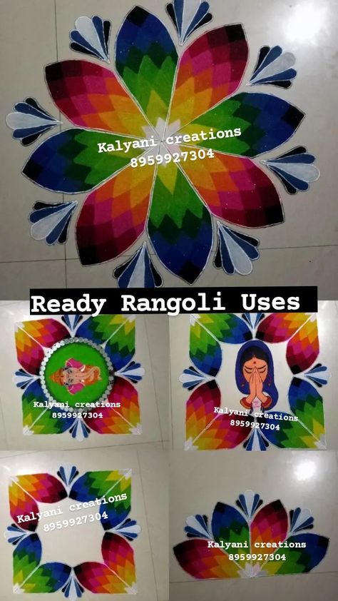 Ready Rangoli designs Customize by an order Ready Rangoli For order-8959927304 Bulk order accepted Whatsapp https://chat.whatsapp.com/IaR62SJCZ2k0YVpJbIkIVl Ready Rangoli Designs, Ready Rangoli, Diwali Art, 3d Rangoli, Cake Classes, Rangoli Ideas, Closet Layout, Art Birthday Party, Art Birthday