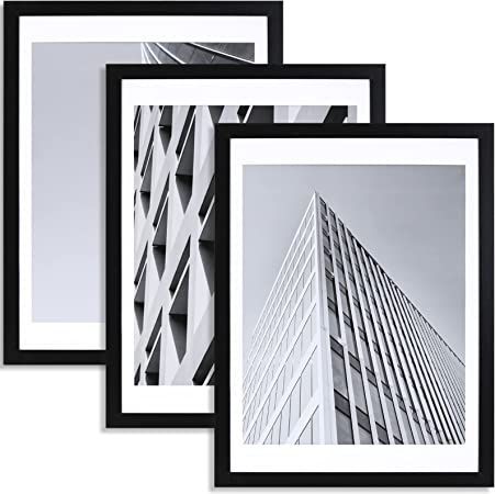 ELSKER&HOME 18x24 Poster Frame Black 3 Pack, Display Pictures 16x20 with Mat or 18x24 Photos without Mat Set of 3, Include 3 Wall Art Prints, Horizontal and Vertical Wall Mounting Art Prints Horizontal, Prints Horizontal, Gallery Wall Picture Frames, 18x24 Poster, 24x36 Poster, Picture Gallery Wall, Modern Picture Frames, Display Pictures, Picture Frame Shop