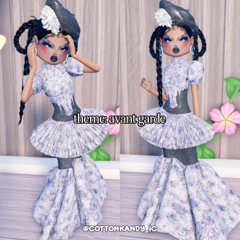 dress to impress theme avant garde outfit inspo no vip Dress To Impress Roblox Game Outfit Ideas Theme Avant Garde, Di Avant Garde Theme, Avant Garde Dress To Impress No Vip, Dress To Impress Outfits Avant Garde, Dti Theme Avant Garde, Avant Garde Outfits Dress To Impress, Dress To Impress Theme Avant Garde, Avant Grade Dti Outfit, Dress To Impress Avant Garde Theme