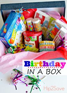 If you have boxed cake mixes and frosting in your stockpile, consider creating a Birthday in a Box! This fun and frugal gift idea is not only fun for birthdays but could also be created simply to brighten someone’s day! In fact, I have a friend who makes these boxes with her Girl Scout Troop and […] Birthday In A Box, Birthday Care Packages, Blessing Bags, Surprise Box Gift, Birthday Bag, Friends Diy, Box Cake Mix, Birthday Box, Lemonade Stand