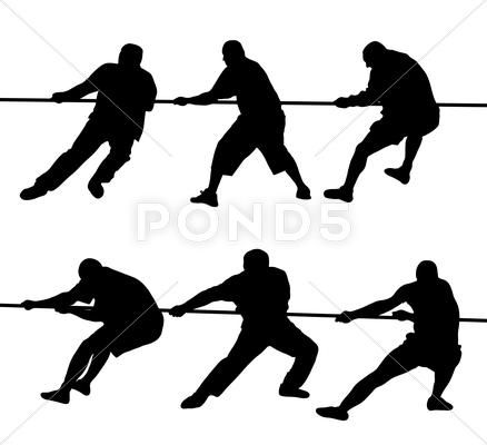 People pulling rope Stock Illustration #AD ,#pulling#People#rope#Illustration