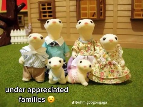 Sylvanian Families Otter, Otter Family, Calico Critters Families, Critters 3, Calico Critter, Sylvanian Family, Calico Critters, Little Critter, Sonny Angel