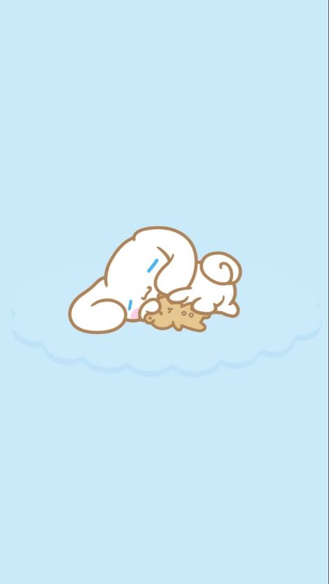 Sanrio Sleeping Wallpaper, Cute Sleeping Wallpaper, Sleeping Wallpaper Cartoon, Hello Kitty Sleeping Wallpaper, Cinnamoroll Aesthetic Wallpaper, Cinnamoroll Sleeping, Cinnamoroll Lockscreen, Cinnamoroll Wallpapers, Sleeping Wallpaper