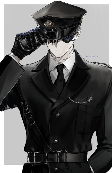 Police Art, Anime Suit, Anime Uniform, Rpg Map, Anime Military, Character Design Male, Military Art, 영감을 주는 캐릭터, Military Uniform