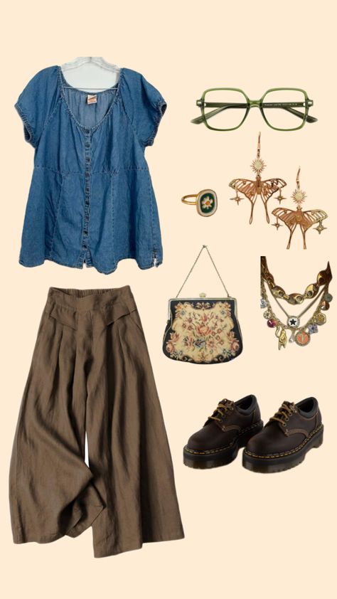 queer fall outfit inspo #granola #cottagecore #indie Fall Granola Outfits, Outfit Inspo Granola, Cute Granola Outfits, Cottagecore Fall Outfits, Granola Outfits, Cottagecore Indie, Gorgeous Clothes, Closet Fashion, Outfit Inspo Fall