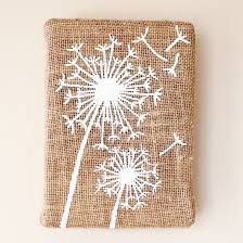 Burlap flower, burlap, diy burlap, DIY crafts, diy inspiration, diy ideas, DIY idea, diy crafts tutorial, easy diy crafts, diy craft ideas, craft ideas, crafts, handmade, handmade idea, handmade gifts, craft Dandelion Craft, Burlap Canvas Art, Diy Dandelion, Burlap Centerpieces, Burlap Cross, Burlap Art, Cuadros Diy, Burlap Signs, Burlap Canvas