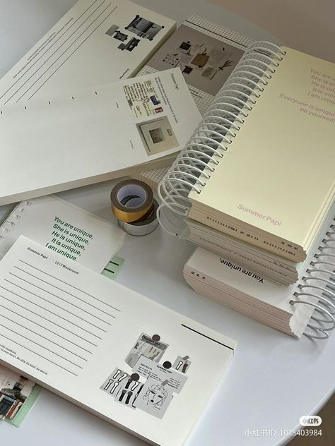 White Study Aesthetic, Chinese Stationary, Stationary Decor, Minimalistic Journal, White Stationary, Stationary Aesthetic, Muji Stationery, Studying Stationary, Pretty School Supplies