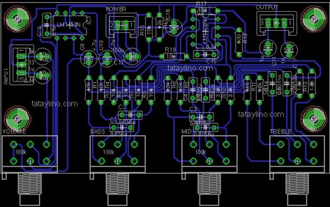 3 band tone control design – tataylino.com Diy Audio Projects, Circuit Bending, Diy Amplifier, Subwoofer Amplifier, Electronic Circuit Projects, Tone Control, Electronic Circuit, Sound Control, Power Amp