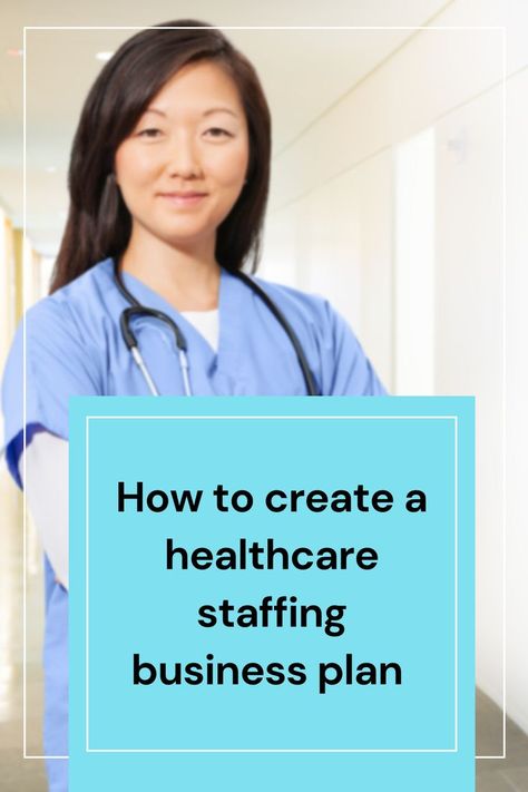 How to create a healthcare staffing business plan

Most healthcare entrepreneurs aren’t self-taught, and that’s good news for you. It means you’ll have access to a wealth of resources and people to help you along the way. 

One of the biggest advantages is networking, which is exactly what healthcare staffing businesses do. Without networking, you wouldn’t have referrals, the lifeline of any growing staffing agency. Healthcare Business Ideas, Healthcare Careers List, Healthcare Management Career, Healthcare Consultant, Health And Social Care Coursework, Healthcare Business, Healthcare Administration, Staffing Agency, Business Ideas Entrepreneur