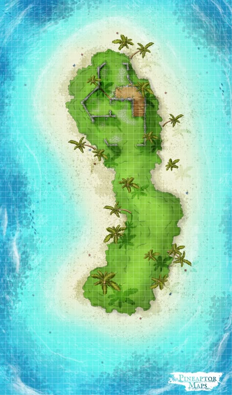 Dnd Backgrounds, Fantasy City Map, Water Island, Dnd World Map, Deserted Island, Dnd World, Tabletop Rpg Maps, Dnd Dragons, Pirate Adventure