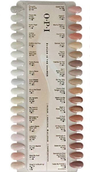 Nail Color Psychology, Natural Nail Colours Shades, Opi Gel Colors 2023, Nude Opi Gel Colors, Top Nail Colors For 2023, Nuetral Nail Colors, Opi Nude Nail Colors, Opi Neutral Gel Polish, Neutral Opi Gel Colors