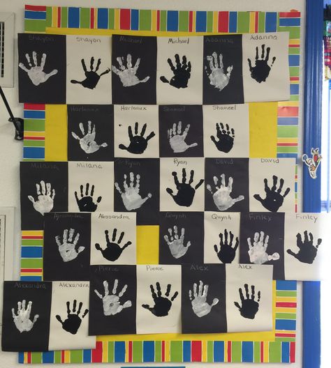 Opposites hand prints preschool Pre K Opposite Activities, Opposite Art Preschool, Opposites Lesson Plans Preschool, Opposite Preschool Crafts, Preschool Opposites Theme, Opposites Art Preschool, Opposites Theme Preschool Activities, Opposite Theme Preschool Activities, Opposite Art For Toddlers