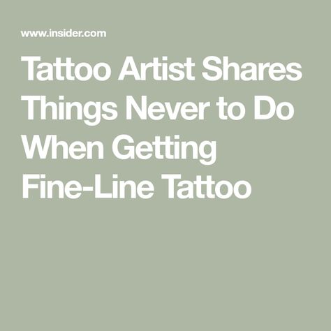 Tattoo Artist Shares Things Never to Do When Getting Fine-Line Tattoo Silver Tattoo Permanent, Line Art Tattoo Placement, Fine Line Tattoo Before And After, Paper Clip Tattoo Meaning, Fine Line Tattoos After Years, It’s Fine Tattoo, Best Fine Line Tattoos, Fine Line Tattoos Words, Fine Line Tattoo Over Time