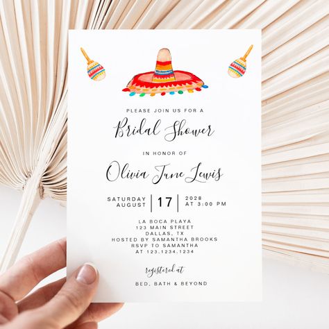 Bridal Fiesta, Mexican Bridal Showers, Fiesta Bridal Shower Invitations, Bridal Shower Invites, Fiesta Bridal Shower, Wedding Shower Themes, Invitation Flyer, Fiesta Theme, Fiesta Baby Shower