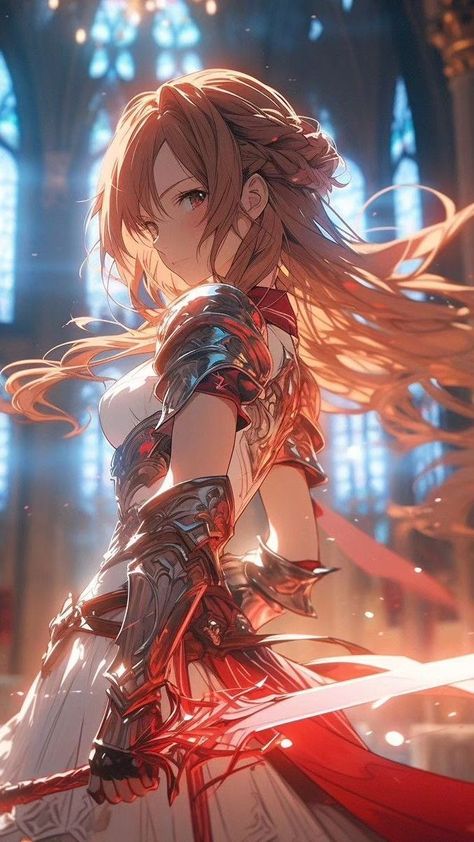 Asuna Sao, Anime Knight, Sao Anime, Asuna Yuuki, Anime Show, Kirito Asuna, Queen Anime, Anime Artwork, Cute Anime Character