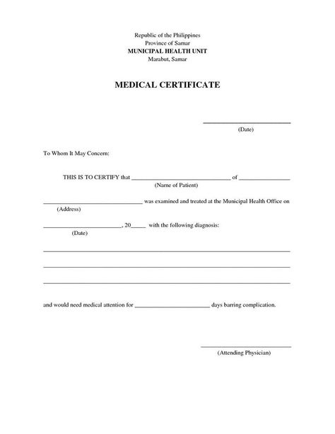 Medical Certificate Format, Fake Medical Certificate, Medical Certificate Template, Medical Certificate, Free Printable Certificates, Doctors Note Template, Free Gift Certificate Template, Certificate Format, Certificate Of Achievement Template