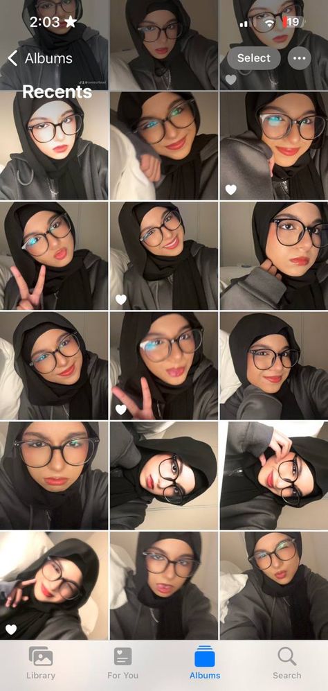 #hijabi #selfies #makeup #selcas #glasses #hijab #aesthetic #collage Hijabi Glasses Aesthetic, Hijab Style With Glasses, Hijab With Glasses, Hijab Glasses, Glasses Outfit, Hijab Aesthetic, Hijabi Aesthetic, Hijab Styles, Hijabi Girl