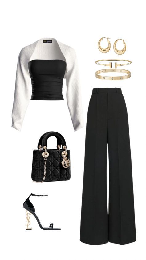 #oufits #outfitsinspiration #fashionblogger #trendyoutfits #outifit #oftd #lookoftheday #cooloutfits #fashionoutfit #trendystyle#outfits2024 Aesthetic Clothes Elegant, Retro Elegant Outfit, How To Style Black Heels, Classy Teen Outfits, Elegant Outfits For Summer, Stylish Work Outfits 2024, Elegant Outfit Inspiration, Elegant Classy Outfits For Women, 2024 Outfits For Women