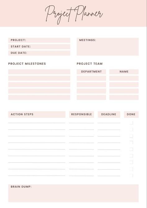 Project Planner Printable, Productivity Planner, Task Tracker, Work Planner studentplannerprintable #digitalplannertutorial #workplanner. School Project Planner, Project Tracking Template, Project Checklist Template, Project Management Planner, Work Project Organization, Project Manager Aesthetic, Work Organization Printables, Project Tracker Template, Productivity Templates