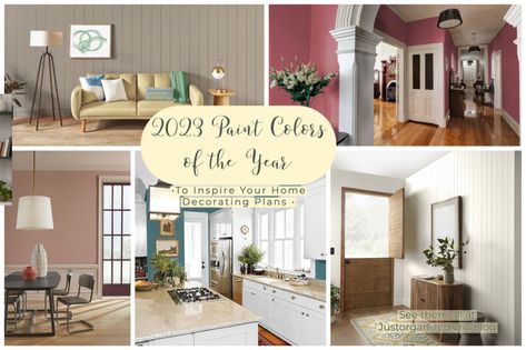 Paint Colors Of The Year, Soothing Paint Colors, Glidden Paint, Spray Paint Colors, Farmhouse Room, Kitchen Wall Hangings, Refresh Your Home, Calming Colors, Fall 2022