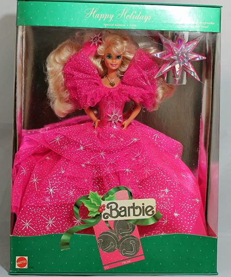 Holiday Barbie Collection, Barbie 1990, Happy Holidays Barbie, Barbie Theme, Christmas Barbie, Barbie Hair, Holiday Barbie, Beautiful Barbie Dolls, Dolls For Sale