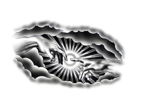 Chest Tattoo Men Ideas Clouds, Chest Tattoo With Clouds, Tattoo Clouds Shading Arm, Tattoo Clouds Shading Backgrounds, Chest Piece Tattoos Mens Clouds, Clouds Tattoo, Chest Tattoo Stencils, Memorial Tattoo Ideas, Inner Arm Tattoos