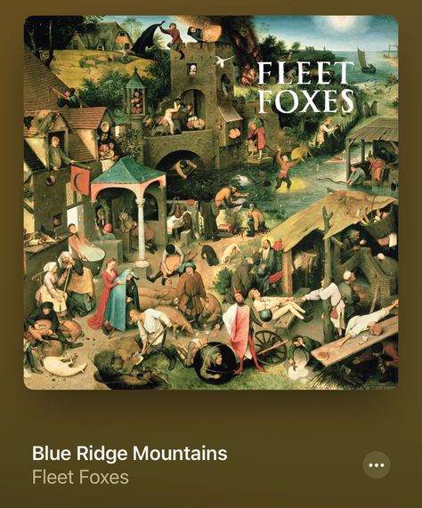 Fleet Foxes, Scarborough Fair, Motivational Songs, Band Wallpapers, Music Album Covers, Music Covers, Blue Ridge Mountains, Music Performance, Music Album