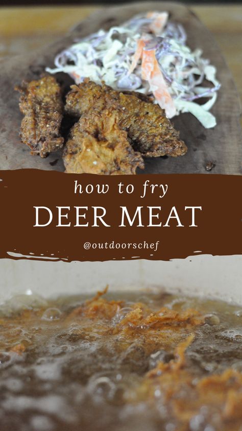 how to fry deer meat Fried Deer Meat, Deer Butchering, Venison Marinade, Pieces Season, How To Cook Venison, Venison Meat, Meat Cooking, Deer Recipes, Deep Fried Appetizers