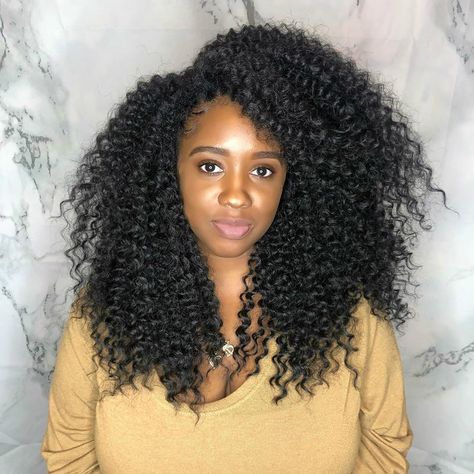 Bee 🐝:Crochet Whisperer on Instagram: “NO LEAVE OUT Ivory curl 😍😍. 100% Crochet Braids no leave out. One of our most natural looking installs. Lasts 6-10 weeks and is low…” Bee Crochet, Crochet Hairstyles, Creative Hair, Tight Curls, African American Hairstyles, Creative Hairstyles, Hairstyles Ideas, Crochet Braids, Crochet Hair Styles