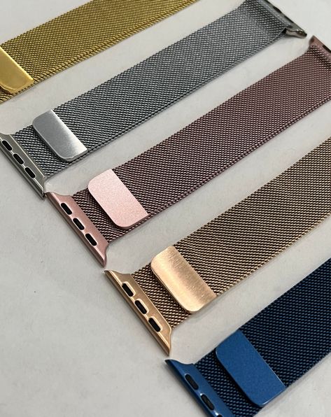 Milanese Loop Apple Watch Band Stainless Steel 38 40 41 42 44 45mm Series 1-7 SE Smartwatch Band Final Sale #IwatchBand #AppleWatchBezel #AppleWatchBand #AppleWatchCover #SmartwatchBand #MilaneseBand #AppleWatch #Series6 #BlingAppleWatch #DiamondAppleWatch Candy Watch, Mens Bling, Phone Store, Bracelet Apple Watch, Ceramic Watch, Gold Necklace Designs, Women Wrist Watch, Bezel Diamond, Stainless Steel Band