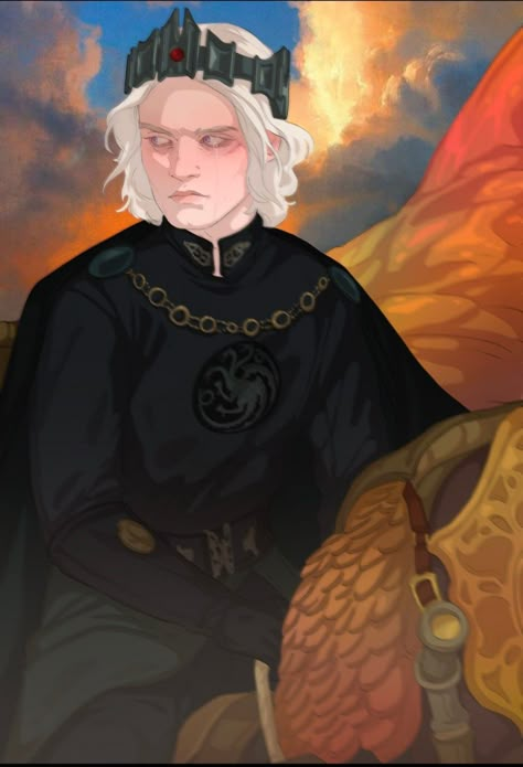 Aegon Ii Targaryen, Aegon Targaryen, Dragon House, A Dance With Dragons, Targaryen Art, Team Green, Asoiaf Art, Gra O Tron, Game Of Thrones Art