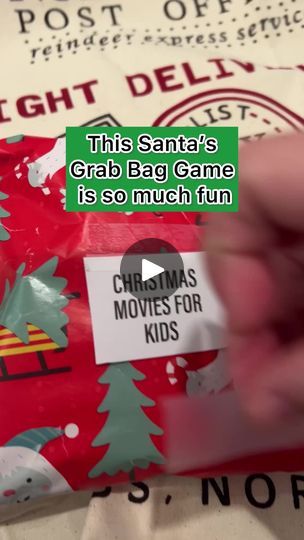 Santa's Grab Bag Game, Santa Grab Bag Game, Santas Grab Bag Game, Santa’s Grab Bag Game, Reindeer Poop Game, Christmas Grab Bag Games, Christmas Party Games For Groups, Kids Christmas Movies, Fun Family Christmas Games