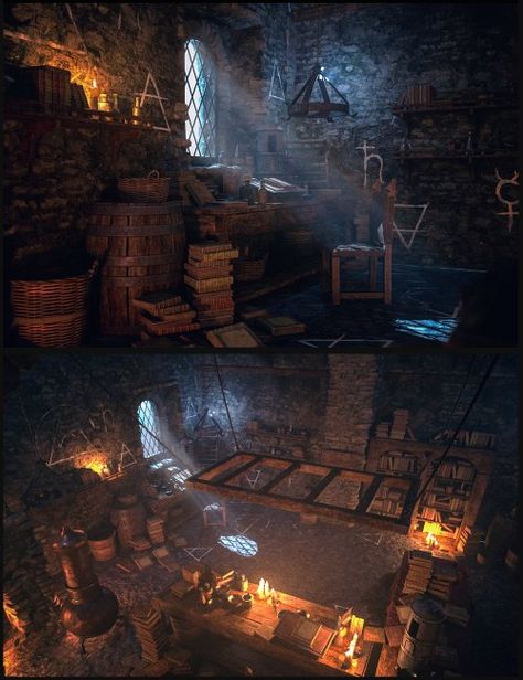 The Alchemist Workshop Bundle Medieval Workshop Aesthetic, Medieval Alchemist Aesthetic, Alchemist Fantasy Art, The Alchemist Aesthetic, Alchemist Workshop, Alchemy Workshop, Alchemist Room, Medieval Workshop, Fantasy Workshop