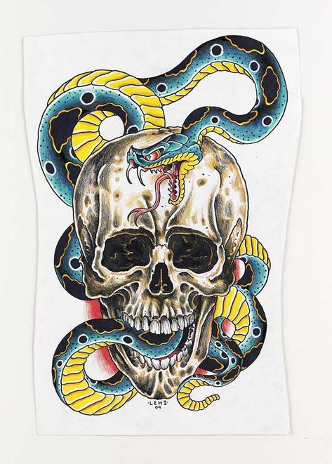 Tim Lehi, Japanese Snake, Random Reference, Japanese Snake Tattoo, Tattoo Reference, Traditional Flash, Inspiration Tattoo, Skulls Drawing, Tattoo Graphic