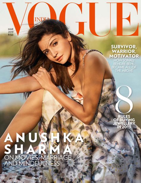 Best Fashion Magazines, Magazine Cover Page, Vogue Magazine Covers, Fashion Magazine Cover, Vogue India, Vogue Covers, Anushka Sharma, Women Magazines, Tuscany Wedding