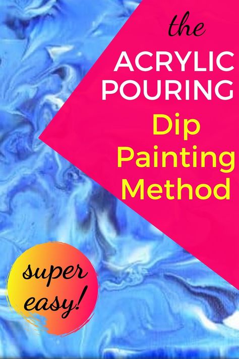 Learn how to do The Acrylic Pouring Dip Painting Method with this video tutorial and step-by-step instructions! Super Easy, great for beginners! Paint Dipping Water, Acrylic Dip Painting, Dip Paint Diy, Paint Dipping Diy, Hydro Dipping With Acrylic Paint, Hydrodipping With Acrylic Paint, Diy Rocks, How To Make Dip, Paint Dipping