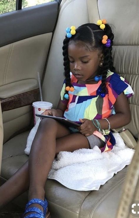 Black Toddler Hairstyles, Lil Girl Hairstyles, Cute Black Babies, Toddler Hairstyles Girl, Going Out Hairstyles, Quick Braided Hairstyles, Easter Hair Bow