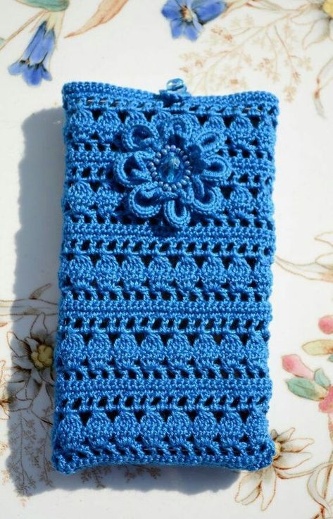 Crochet Phone Case, Crochet Phone Cover, Beau Crochet, Crochet Wallet, Crochet Phone Cases, Crochet Mobile, Crochet Case, Crochet Hack, Confection Au Crochet