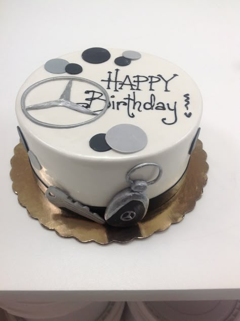 Mercedes Car Cakes For Men, Cake For Boyfriend, Cars Birthday Cake, Rock Cake, Mermaid Birthday Cakes, Birthday Cake For Him, 40th Birthday Cakes, Birthday Cakes For Men, Car Cake