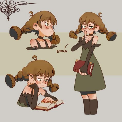 Different Poses, 캐릭터 드로잉, Arte Inspo, Cartoon Character Design, Character Design References, Sketchbook Art Inspiration, Dnd Characters, Cartoon Art Styles, Librarian