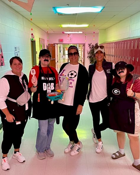 HOCO 2024 Dress up week Always makes for a fun but crazy week *Dress like a celebrity @therock -how do you think we did? 😂 *Soccer moms vs BBQ dads *Teacher student swap ( lol wish I could dress like this all the time 😂 #therock #hoco #highschool #teacher #highschoolteacher High School Teacher, Soccer Mom, The Rock, High School, Thinking Of You, Soccer, Dress Up, Celebrities