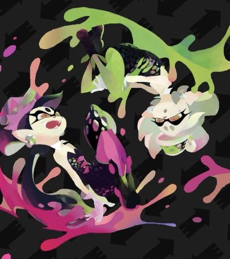 Squid Sisters Splatoon, Splatoon Official Art, Squid Sisters, Callie And Marie, I Forgot, Splatoon, Art