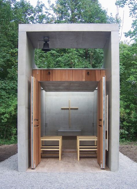 Church Design Architecture, Prayer Garden, Altar Design, Modern Church, Outdoor Sauna, Sacred Architecture, Religious Architecture, Home Altar, Church Architecture