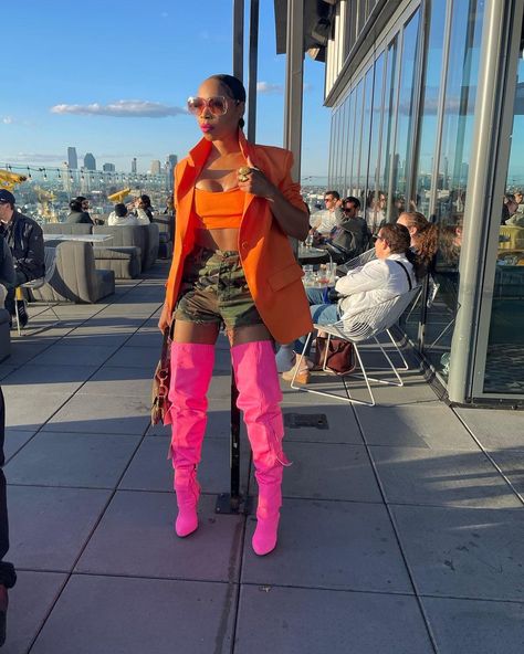 ZaMarLewis on Instagram: “|having my way, the end|” Pink Thigh High Boots Outfit, Thigh High Boots Outfit Baddie, Pink Thigh High Boots, Having My Way, Girly Aesthetics, Thigh High Boots Outfit, Boot Outfits, High Boots Outfit, Thigh High Boots