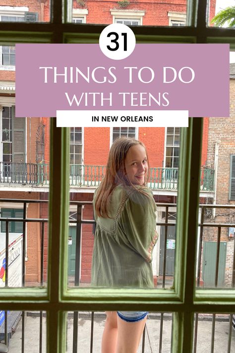 Things To Do In New Orleans With Teens, Fun Things To Do In New Orleans, New Orleans With Teenagers, New Orleans With Teens, Dc With Teens, New Orleans Things To Do In, New Orleans Spring Break, New Orleans Kids, Things To Do With Teens