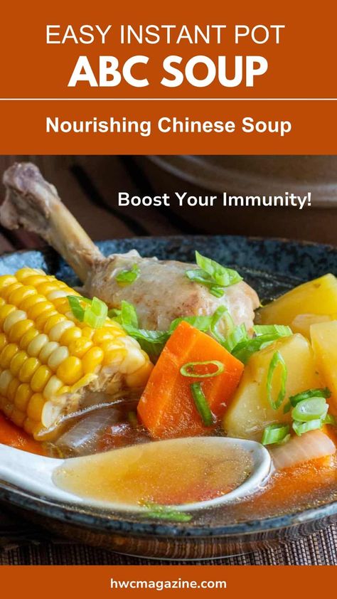 Cantonese ABC Soup (Instant Pot) Abc Soup Instant Pot, Cantonese Soup, Clear Vegetable Soup, Soup Recipe Instant Pot, Abc Soup, Soup Instant Pot, Recipe Instant Pot, Veggie Meals, How To Peel Tomatoes